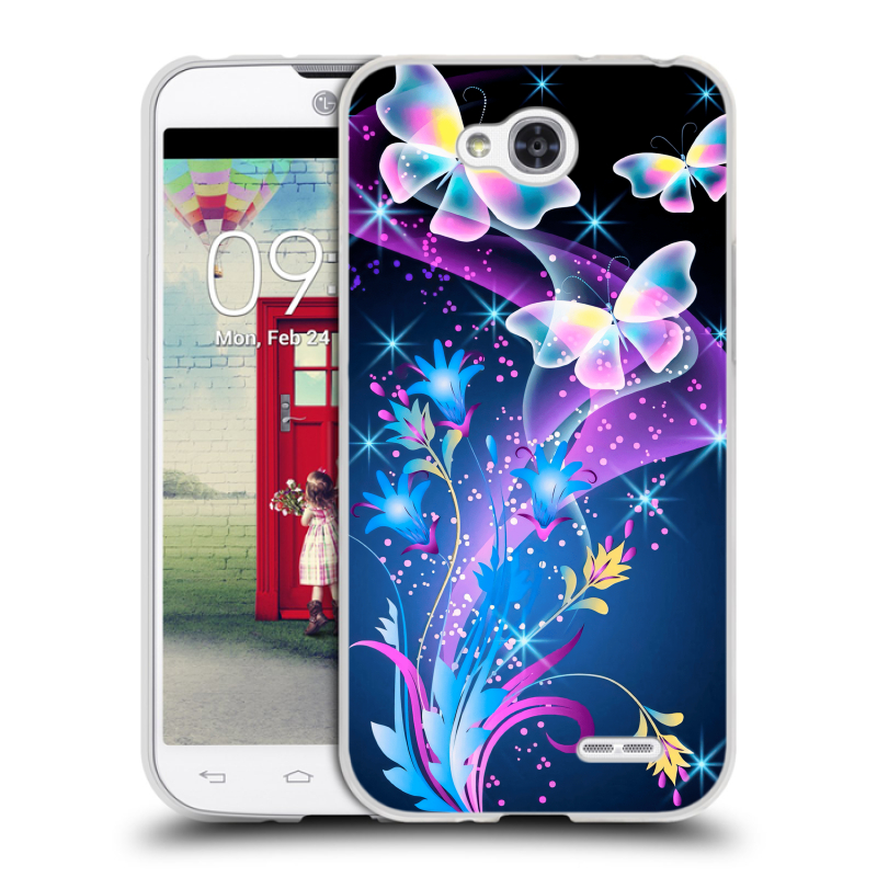 Пластиковый чехол на LG L90 с принтом Бабочки Пластиковый чехол на LG L90 с принтом Бабочки
