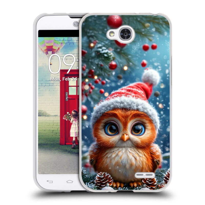 Пластиковый чехол на LG L90 с принтом Новый год Пластиковый чехол на LG L90 с принтом Новый год