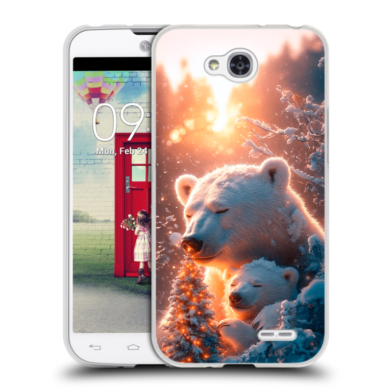 Пластиковый чехол на LG L90 с принтом Новый год Пластиковый чехол на LG L90 с принтом Новый год