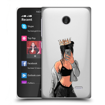 Силиконовый чехол на Nokia X / X+ с принтом Женские принты Силиконовый чехол на Nokia X / X+ с принтом Женские принты
