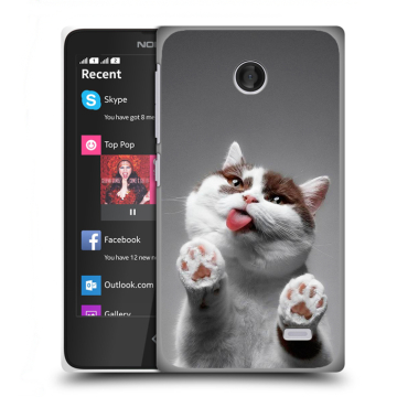 Силиконовый чехол на Nokia X / X+ с принтом Коты Силиконовый чехол на Nokia X / X+ с принтом Коты