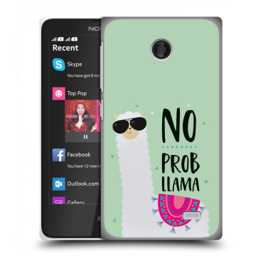 Силиконовый чехол на Nokia X / X+ с принтом Лама Силиконовый чехол на Nokia X / X+ с принтом Лама