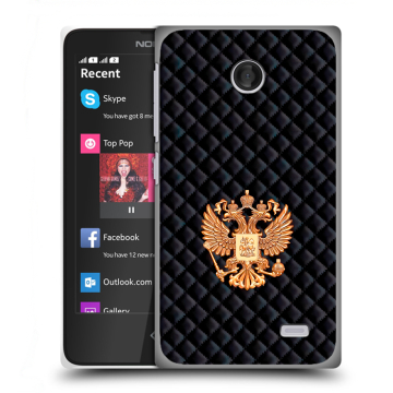 Силиконовый чехол на Nokia X с принтом Герб России принт Силиконовый чехол на Nokia X с принтом Герб России принт