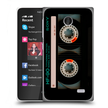 Силиконовый чехол на Nokia X с принтом Кассета Силиконовый чехол на Nokia X с принтом Кассета