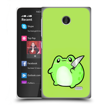 Силиконовый чехол на Nokia X с принтом Лягушенок Силиконовый чехол на Nokia X с принтом Лягушенок