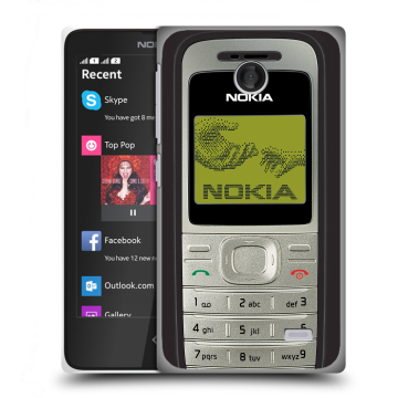 Силиконовый чехол на Nokia X с принтом Ретро Нокия