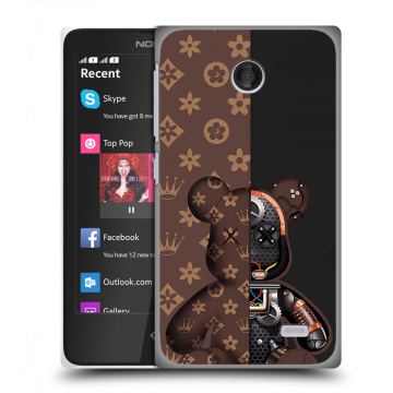 Силиконовый чехол на Nokia X с принтом Луи робот Силиконовый чехол на Nokia X с принтом Луи робот