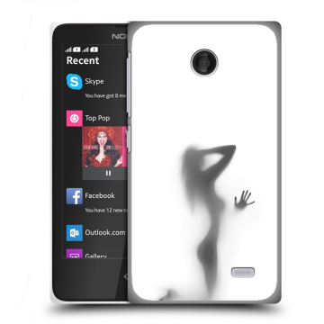 Силиконовый чехол на Nokia X с принтом Силуэт