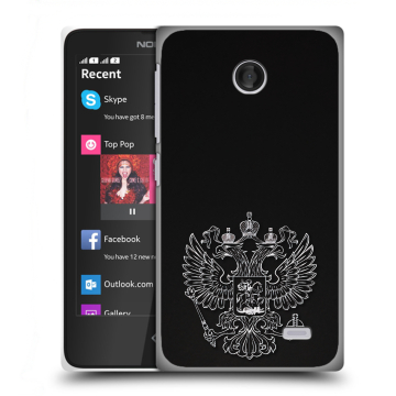 Силиконовый чехол на Nokia X с принтом Герб России