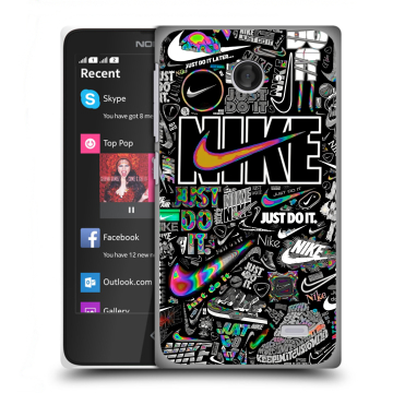 Силиконовый чехол на Nokia X с принтом Найк