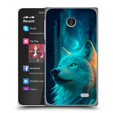 Силиконовый чехол на Nokia X с принтом бабочки саккура Силиконовый чехол на Nokia X с принтом бабочки саккура