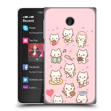 Силиконовый чехол на Nokia X с принтом Hello Kitty Хелоу Кити Силиконовый чехол на Nokia X с принтом Hello Kitty Хелоу Кити