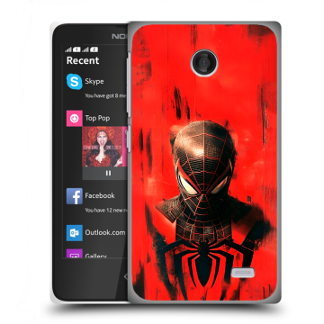 Силиконовый чехол на Nokia X с принтом человек паук spiderman Силиконовый чехол на Nokia X с принтом человек паук spiderman