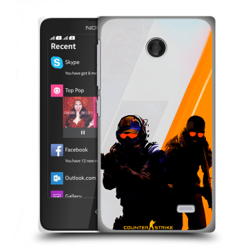 Силиконовый чехол на Nokia X с принтом Контер страйк Counter strike Силиконовый чехол на Nokia X с принтом Контер страйк Counter strike