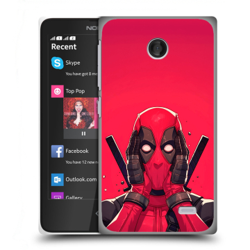 Силиконовый чехол на Nokia X с принтом Дедпул Deadpool Силиконовый чехол на Nokia X с принтом Дедпул Deadpool
