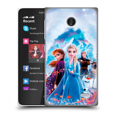 Силиконовый чехол на Nokia X с принтом Холодное сердце Frozen Силиконовый чехол на Nokia X с принтом Холодное сердце Frozen