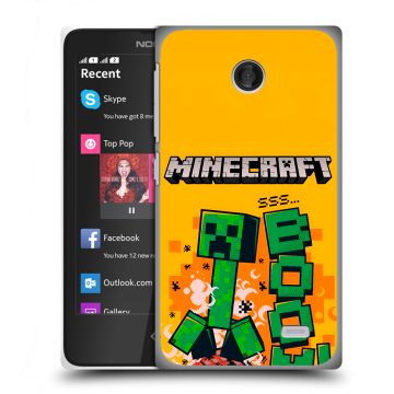Силиконовый чехол на Nokia X с принтом Майнкрафт Minecraft Силиконовый чехол на Nokia X с принтом Майнкрафт Minecraft