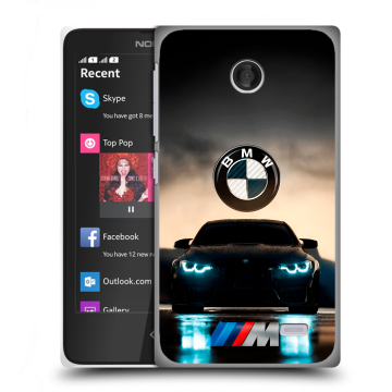 Силиконовый чехол на Nokia X с принтом БМВ BMW