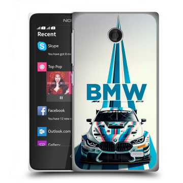 Силиконовый чехол на Nokia X с принтом БМВ BMW Силиконовый чехол на Nokia X с принтом БМВ BMW