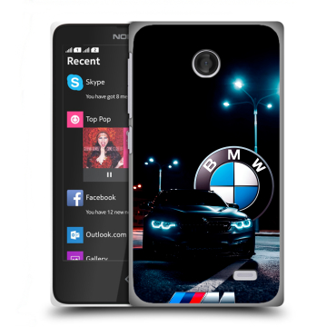 Силиконовый чехол на Nokia X с принтом БМВ BMW