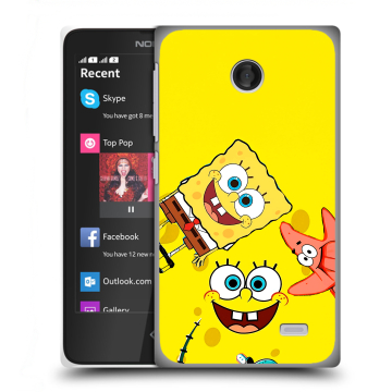 Силиконовый чехол на Nokia X с принтом Спанч боб Спанчбоб Силиконовый чехол на Nokia X с принтом Спанч боб Спанчбоб