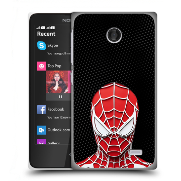 Силиконовый чехол на Nokia X с принтом человек паук spiderman Силиконовый чехол на Nokia X с принтом человек паук spiderman