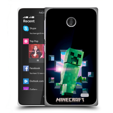 Силиконовый чехол на Nokia X с принтом Майнкрафт Minecraft Силиконовый чехол на Nokia X с принтом Майнкрафт Minecraft
