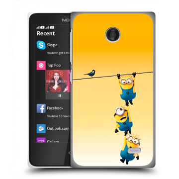 Силиконовый чехол на Nokia X с принтом Миньоны Силиконовый чехол на Nokia X с принтом Миньоны