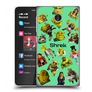 Силиконовый чехол на Nokia X с принтом Шрек Shrek