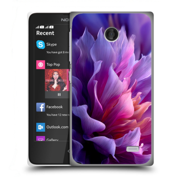 Силиконовый чехол на Nokia X с принтом женский цветы Силиконовый чехол на Nokia X с принтом женский цветы