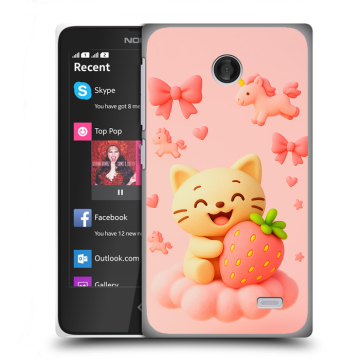 Силиконовый чехол на Nokia X с принтом для девочек Силиконовый чехол на Nokia X с принтом для девочек