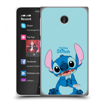 Силиконовый чехол на Nokia X с принтом Лило и Стич