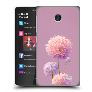 Силиконовый чехол на Nokia X с принтом Цветы