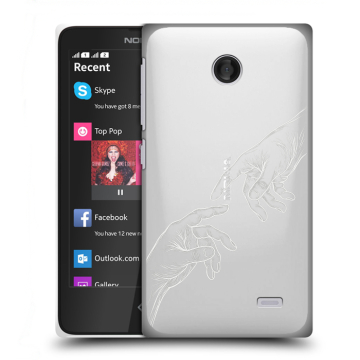 Силиконовый чехол на Nokia X с принтом Сотворение мира