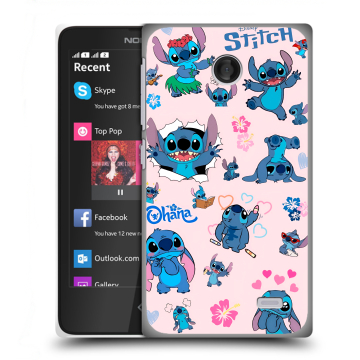 Силиконовый чехол на Nokia X с принтом Лило и Стич Силиконовый чехол на Nokia X с принтом Лило и Стич