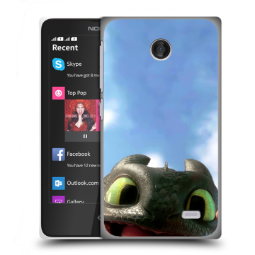 Силиконовый чехол на Nokia X с принтом Как приручить дракона Силиконовый чехол на Nokia X с принтом Как приручить дракона