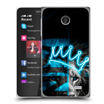 Силиконовый чехол на Nokia X с принтом Король лев
