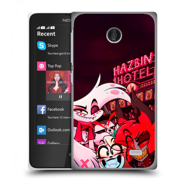 Силиконовый чехол на Nokia X с принтом Hazbin Hotel Отель Хазбин Силиконовый чехол на Nokia X с принтом Hazbin Hotel Отель Хазбин