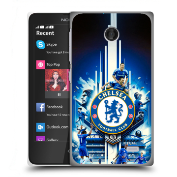 Силиконовый чехол на Nokia X с принтом Chelsea Челси