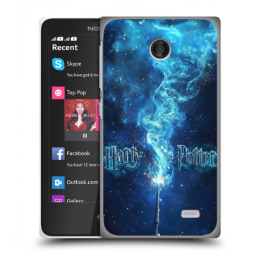 Силиконовый чехол на Nokia X с принтом Harry Potter Гарри Поттер