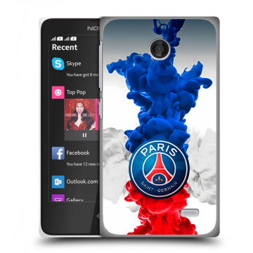 Силиконовый чехол на Nokia X с принтом PSG ПСЖ