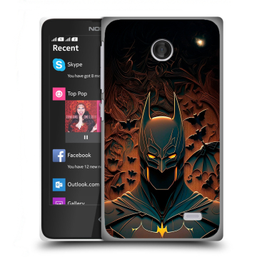 Силиконовый чехол на Nokia X с принтом Batman Бэтмен