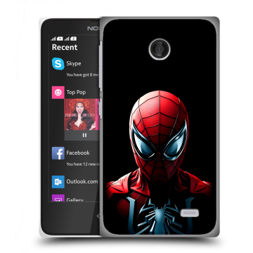 Силиконовый чехол на Nokia X с принтом Spiderman Человек паук