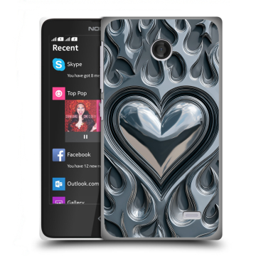 Силиконовый чехол на Nokia X с принтом Y2K