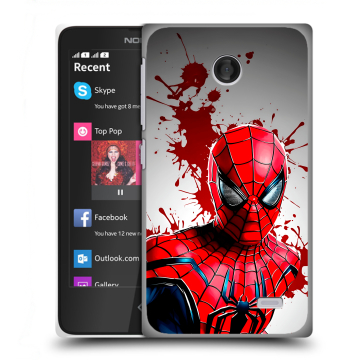 Силиконовый чехол на Nokia X с принтом Spiderman Человек паук Силиконовый чехол на Nokia X с принтом Spiderman Человек паук