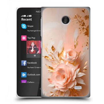 Силиконовый чехол на Nokia X с принтом женский