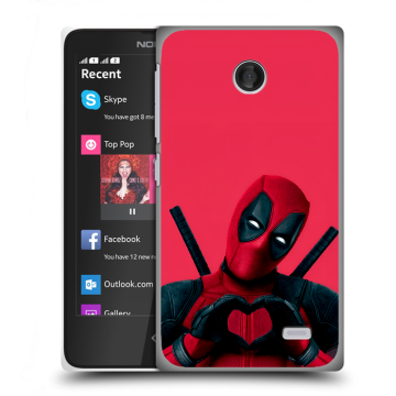 Силиконовый чехол на Nokia X с принтом Дедпул Deadpool Силиконовый чехол на Nokia X с принтом Дедпул Deadpool