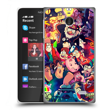 Силиконовый чехол на Nokia X с принтом Gravity Falls Гравити Фолз Силиконовый чехол на Nokia X с принтом Gravity Falls Гравити Фолз