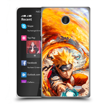 Силиконовый чехол на Nokia X с принтом Аниме Наруто Naruto
