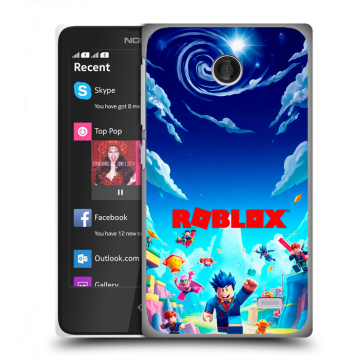 Силиконовый чехол на Nokia X с принтом Roblox Роблокс Силиконовый чехол на Nokia X с принтом Roblox Роблокс